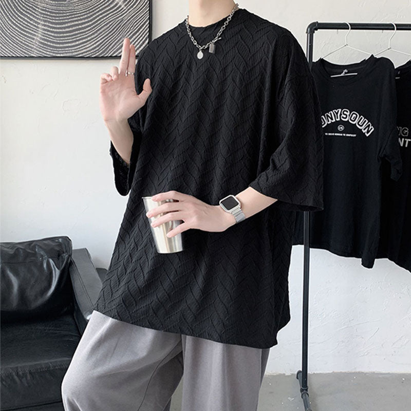 Loose Three Quarter Sleeve T-shirt