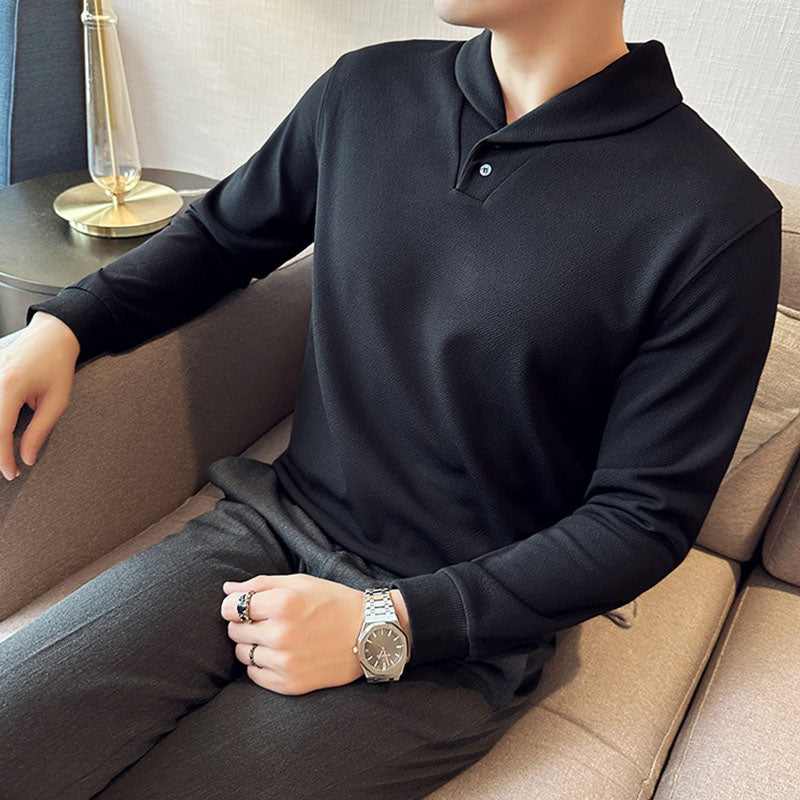 Men's Business Casual Slim Fit Collared T-Shirt