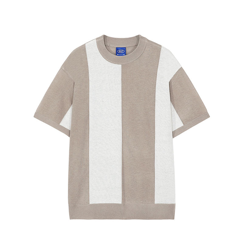 Men's Ice Silk Short Sleeve Knit T-Shirt