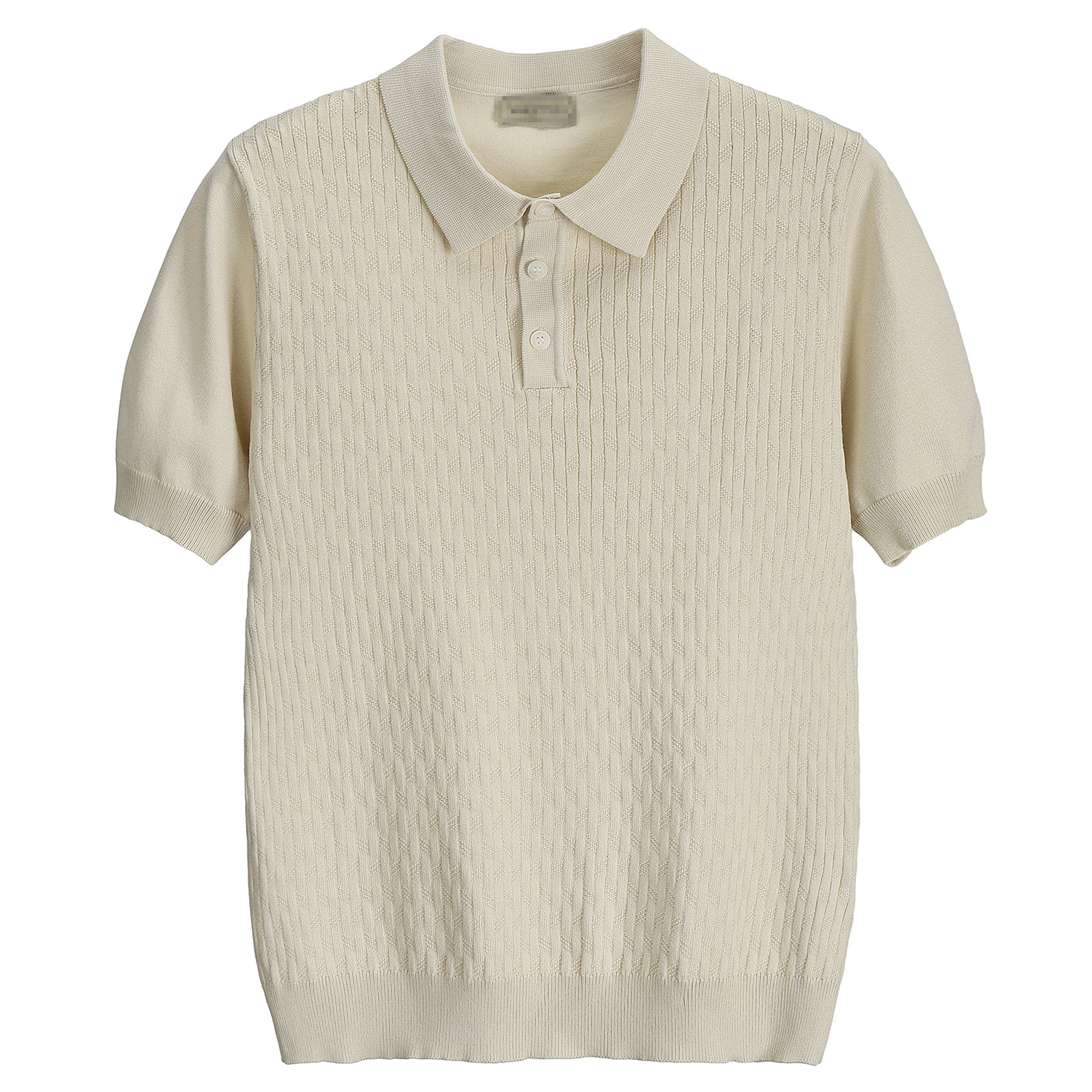 Men's Retro Short-sleeved Knitted Ice Silk POLOT Shirt