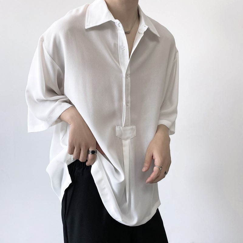 Men's Polo Shirts Lapel Short Sleeve Pullover Shirt