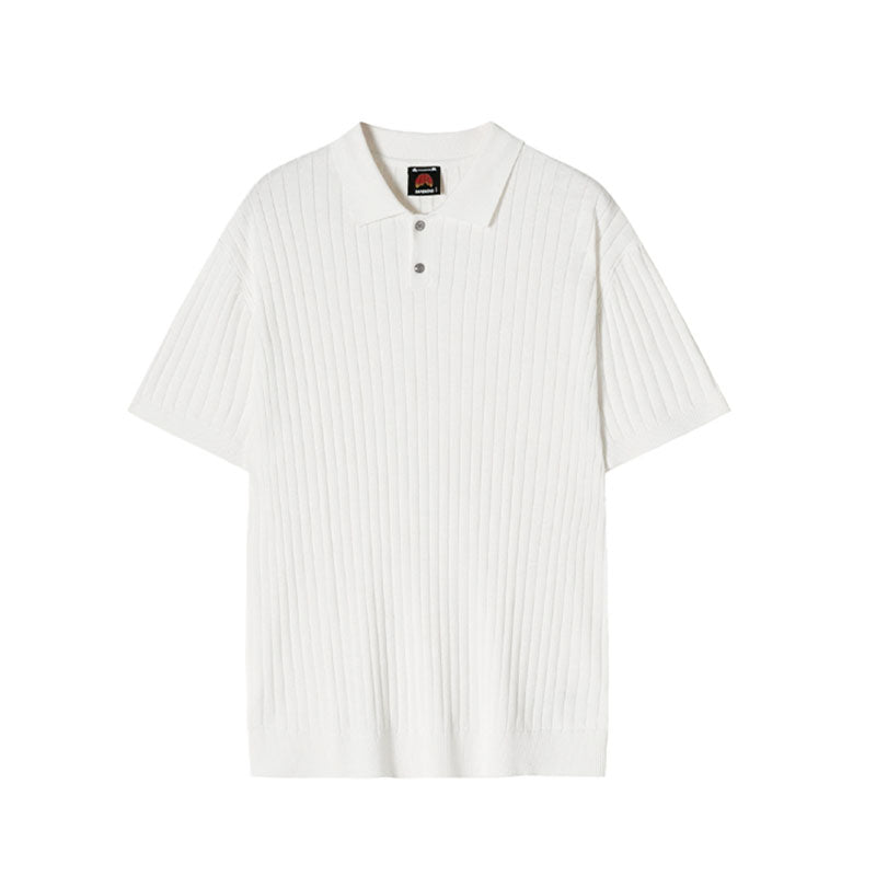 Men's Summer Short Sleeve POLO Shirt Knit T-Shirt