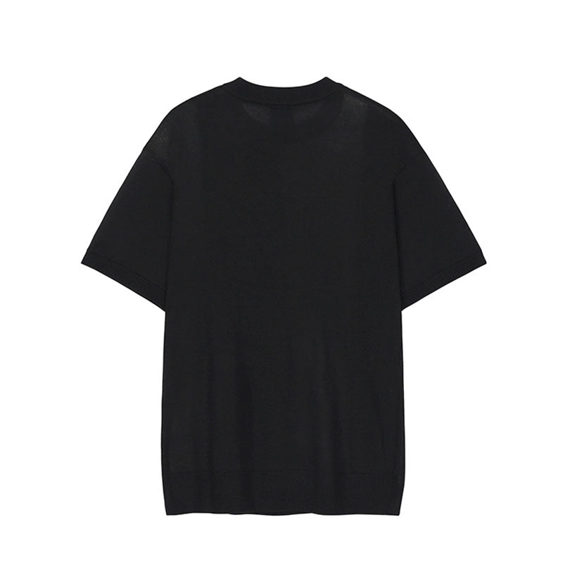 Men's Ice Silk Short Sleeve Knit T-Shirt