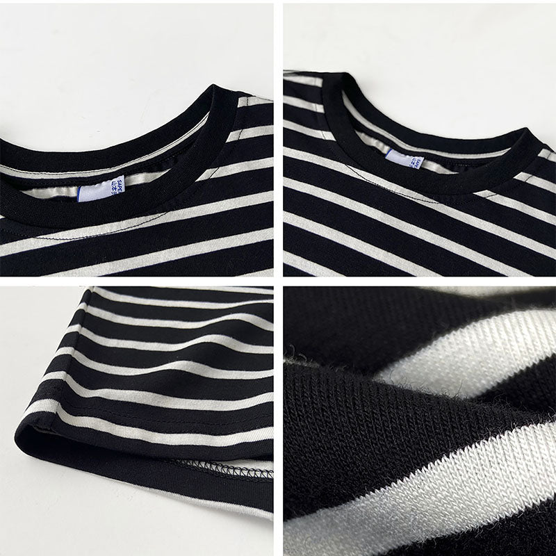 Loose Striped Short Sleeve T-Shirt