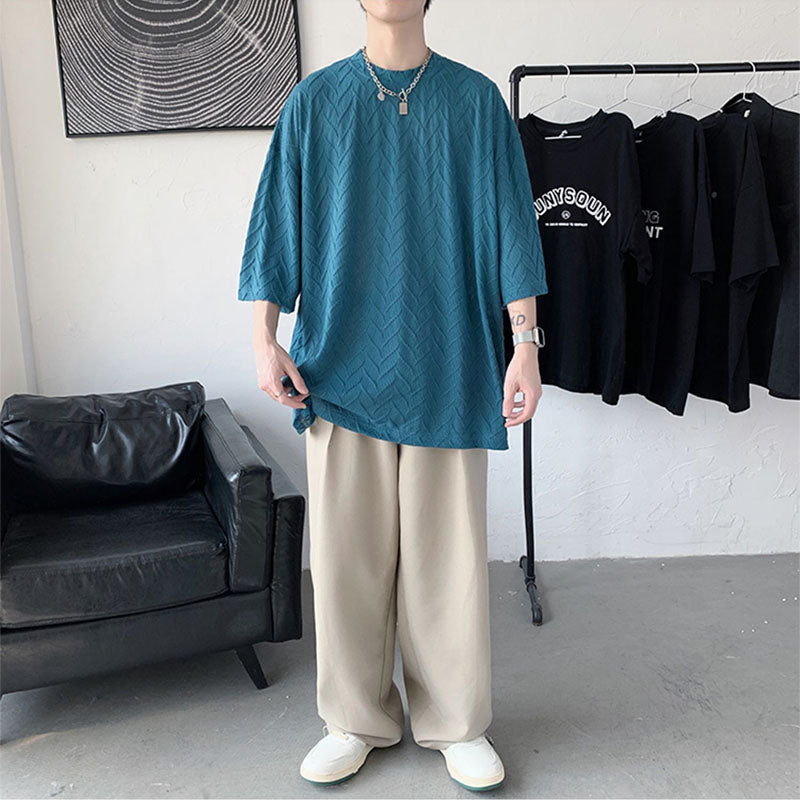 Loose Three Quarter Sleeve T-shirt