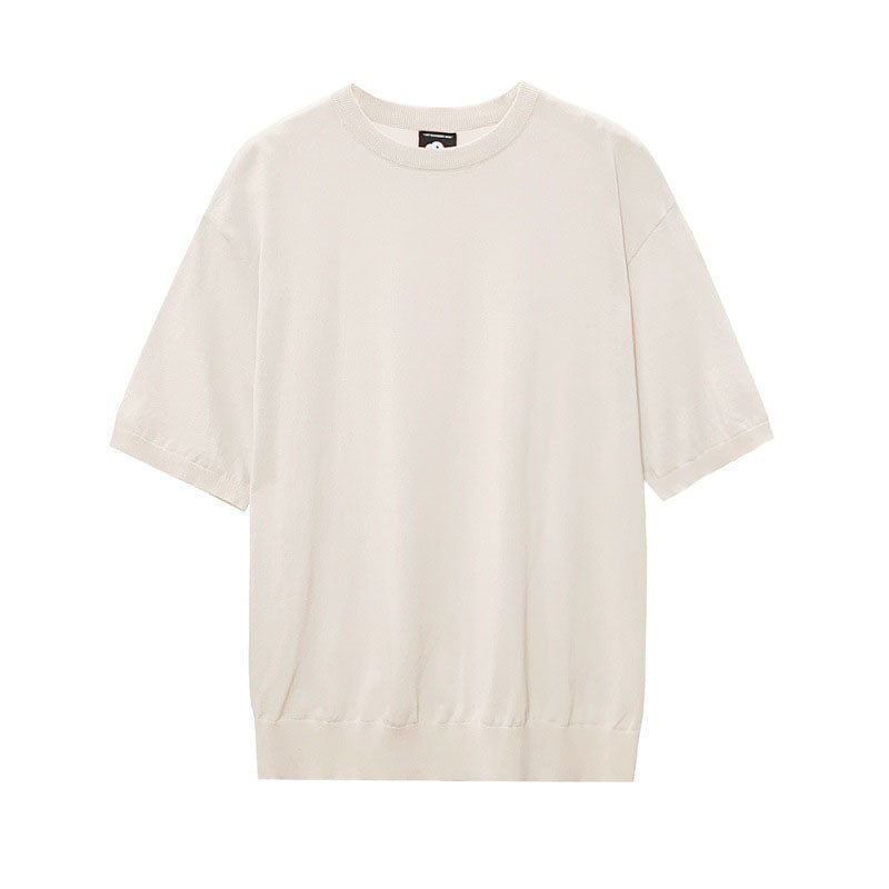 Men's Summer Slim Fit Short Sleeve Knit T-Shirt
